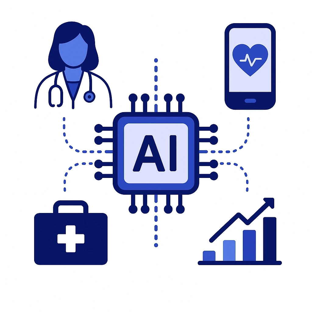 A representative speaks into a device while an AI assistant transforms the voice into structured notes and follow‑up tasks.