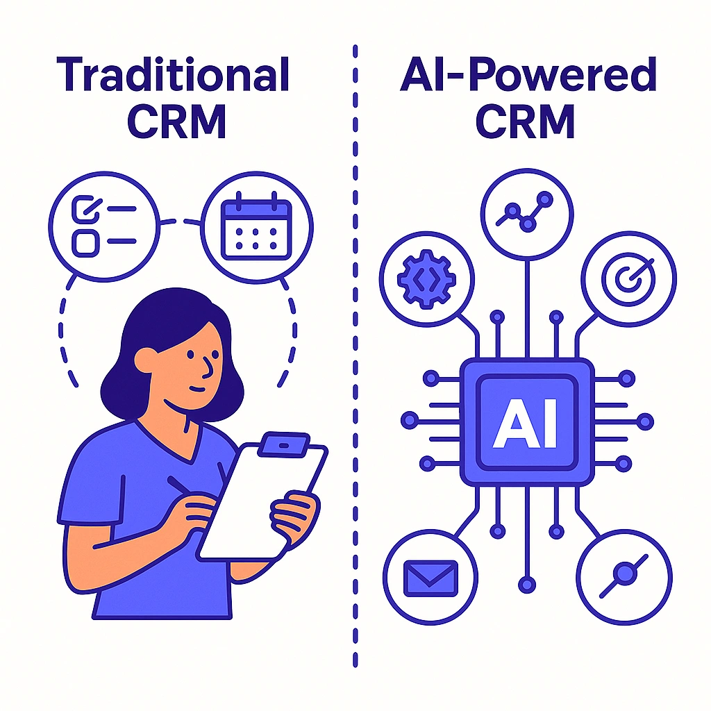 An inside sales rep coordinates email, video and portal messages paced by consent and preference via dotted lines.