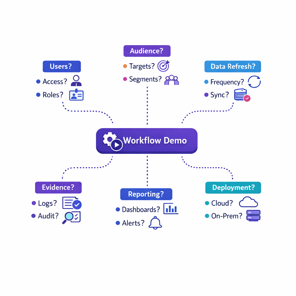 A conversation map organizes the smartest questions buyers should ask software vendors.