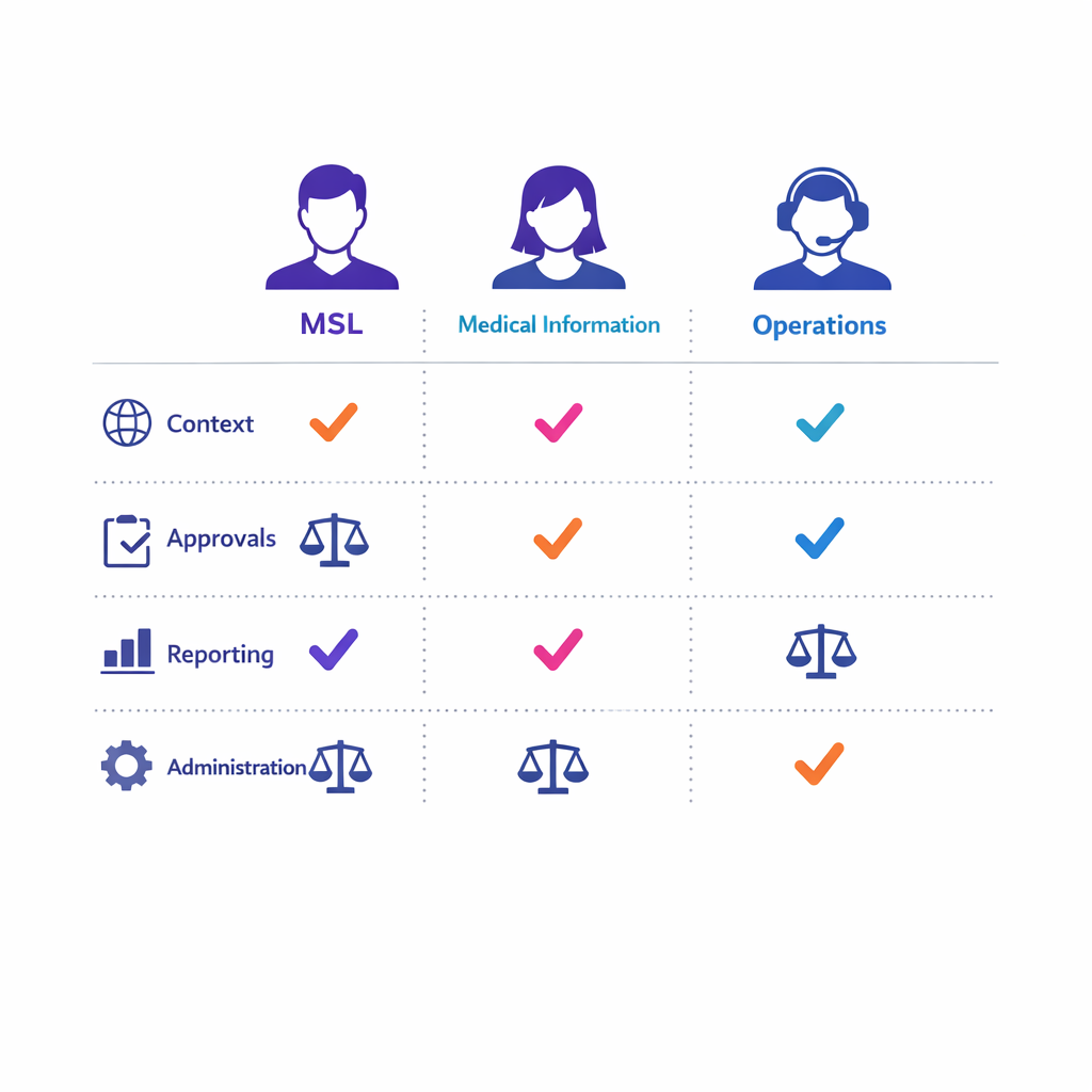 Three user roles compare platform needs across workflow speed, controls, reporting, and configuration.