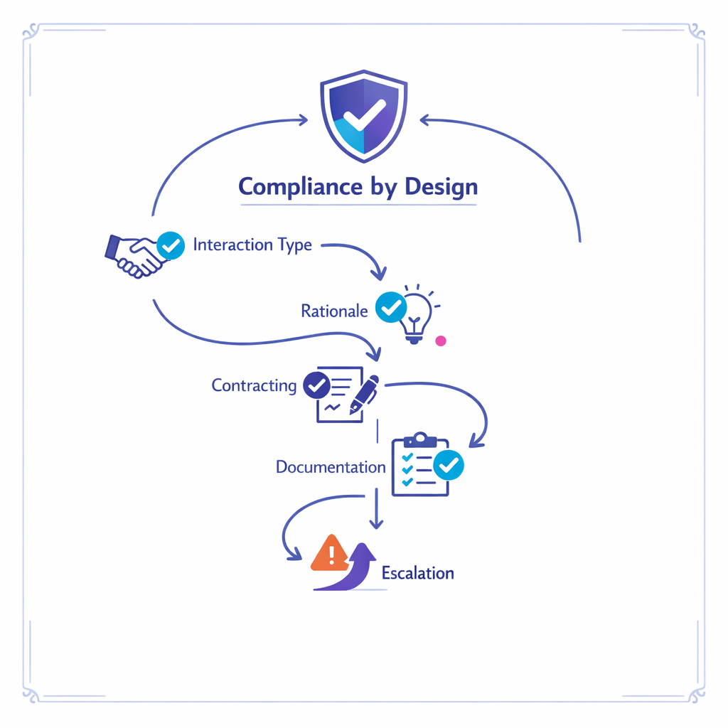 Governance, documentation, and escalation are built into the KOL workflow from the start.