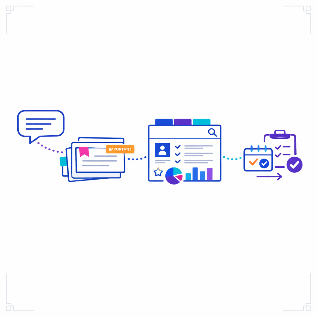 Well-structured notes transform conversations into usable organizational knowledge and smarter follow-up.