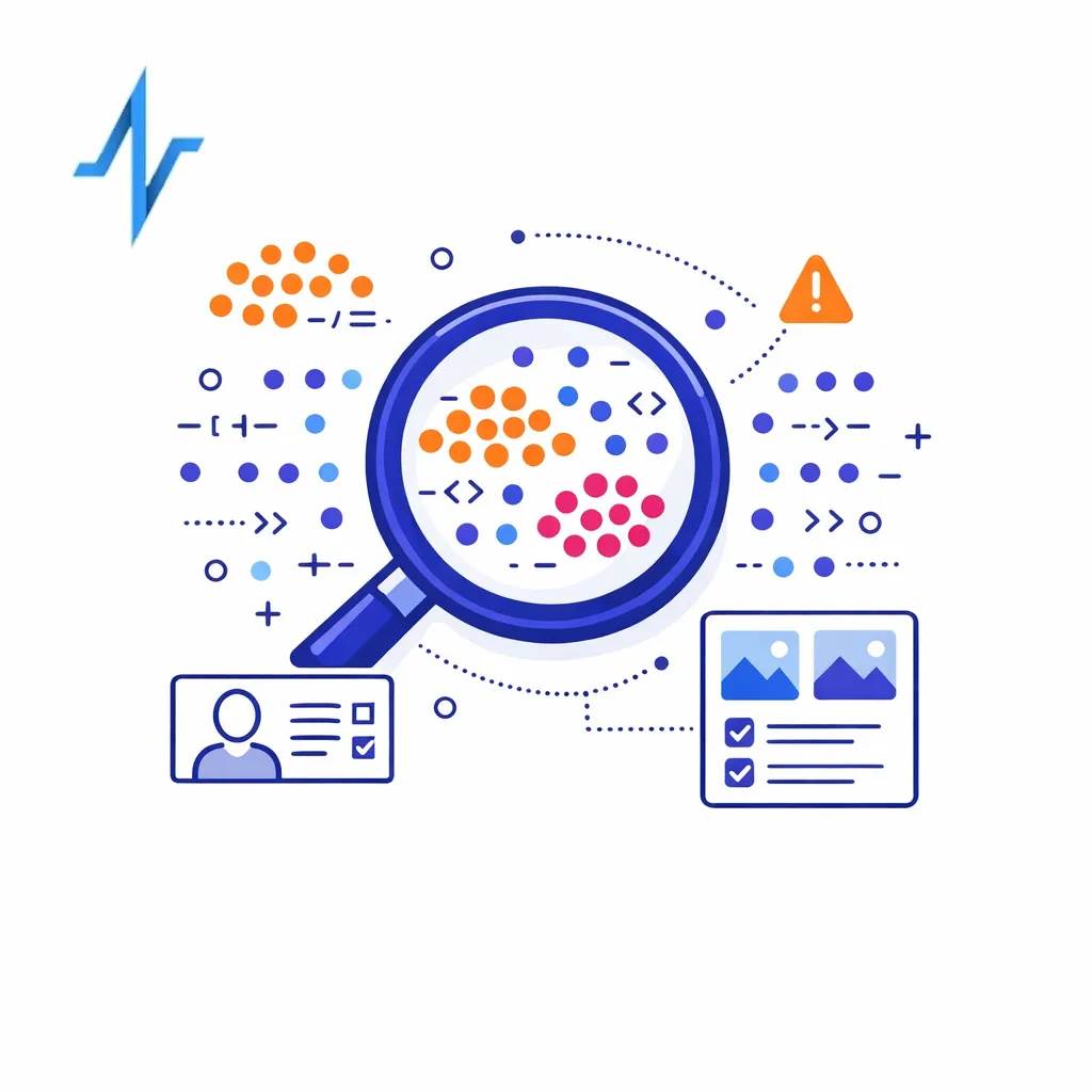 A reviewer icon studies clustered case dots as an emerging safety pattern forms.