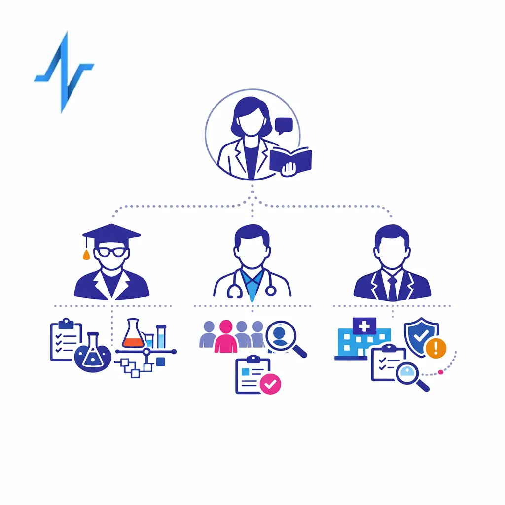 Different healthcare stakeholder profiles receive distinct scientific engagement paths based on their needs.